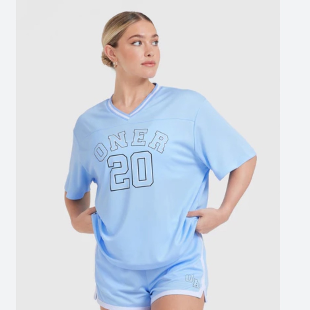 ISO not for sale Oner active varsity top - powdered blue or cream
